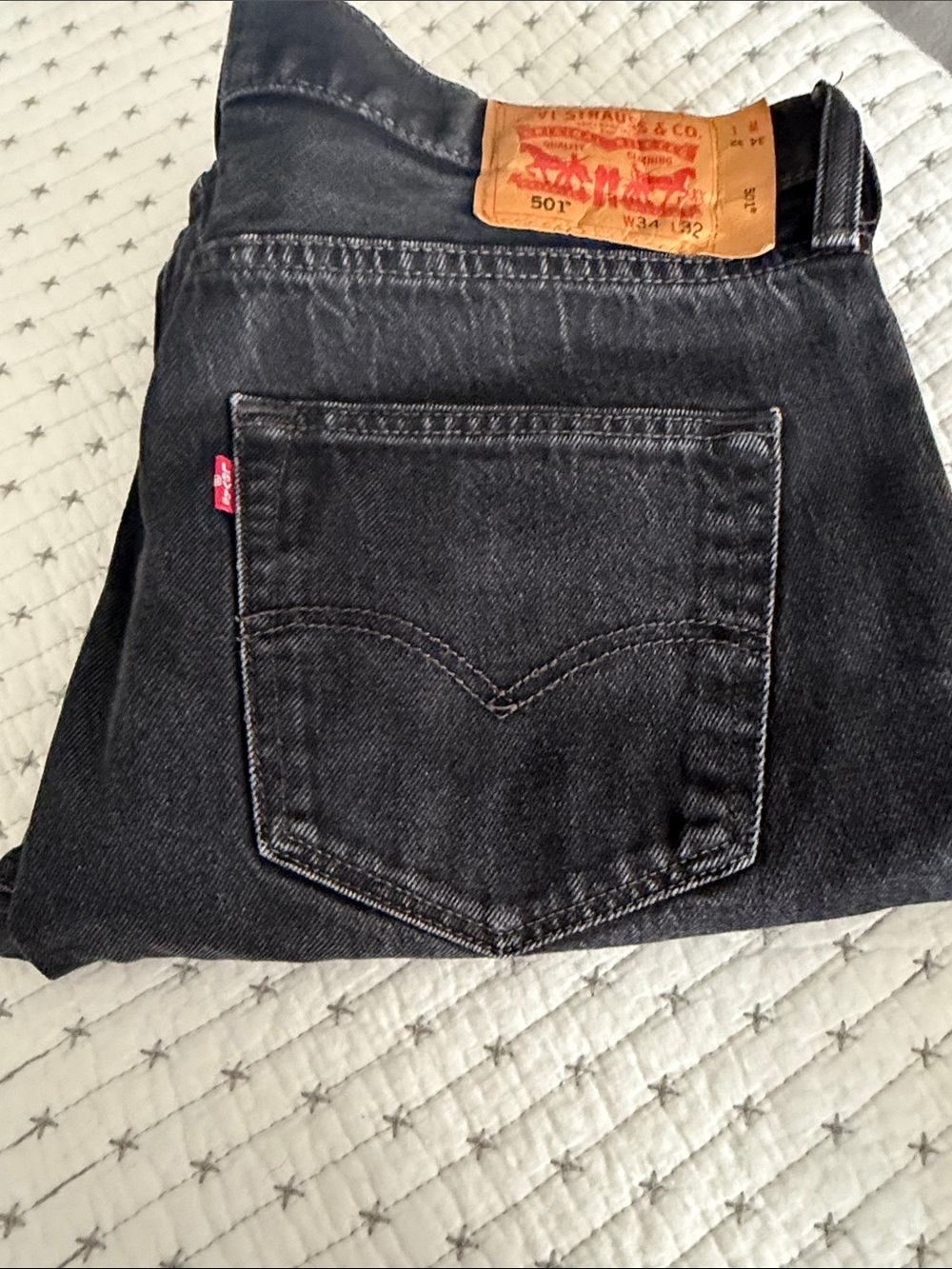 Levi's Men’s Black Straight-Leg Jeans